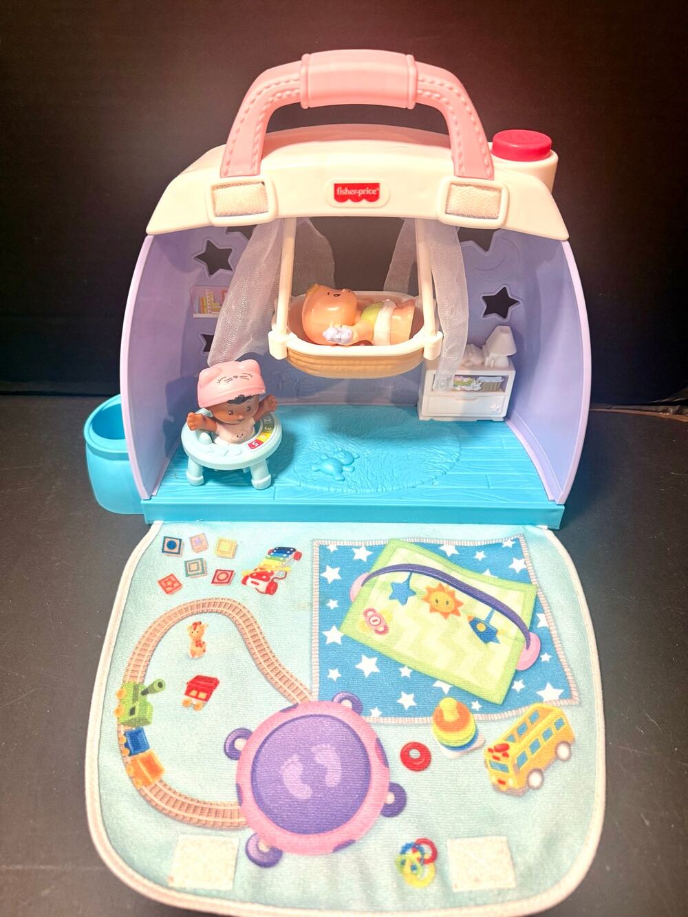Fisher-Price Little People Cuddle & Play Nursery portable nursery 2 babies